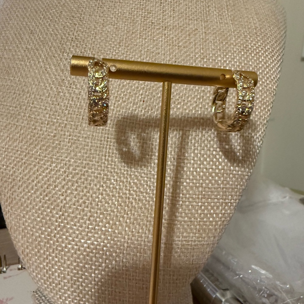 Elegant‎ Gold Hoop Earrings
